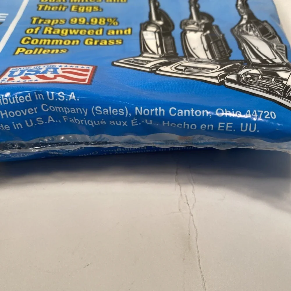 Type Y Hoover Vacuum Bags‎ Micro Filtration Allergen Genuine NIP 4